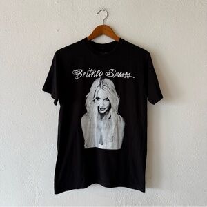 Britney Spears Graphic T Shirt Size M Black Short Sleeve Tee